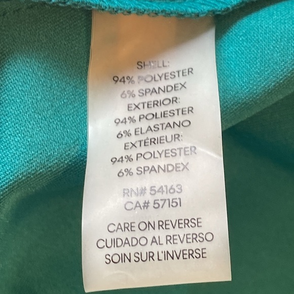 NWOT Calvin Klein Teal Dress, see measurements in photos below - Picture 13 of 13